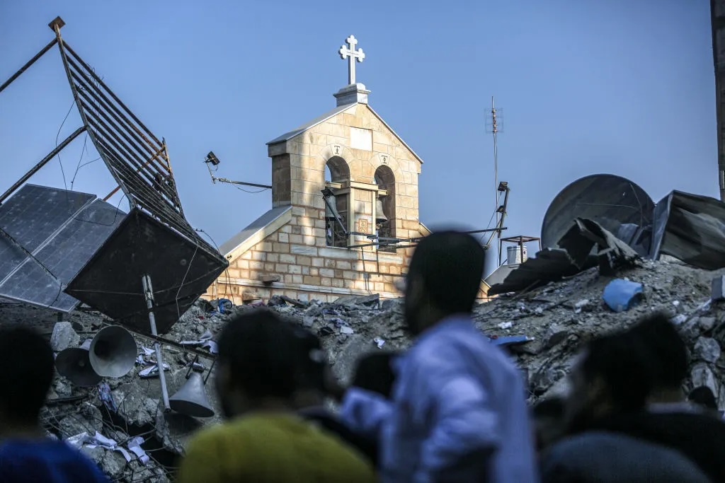 church destruction gaza cultural genocide